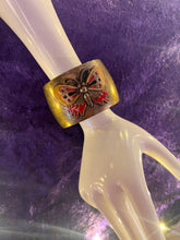 Hazy Dayz 70s Brass Enamel Butterfly Cuff