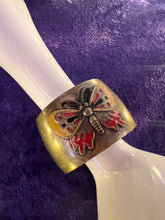 Hazy Dayz 70s Brass Enamel Butterfly Cuff