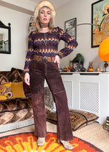 Hazy Dayz “Coconut Grove” Suede Kick-Flares