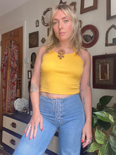 Hazy Dayz 70s Deadstock Halter Crop Top