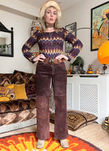 Hazy Dayz “Coconut Grove” Suede Kick-Flares