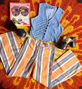 Hazy Dayz "She's A Rainbow" LEVI'S For Gals Flares