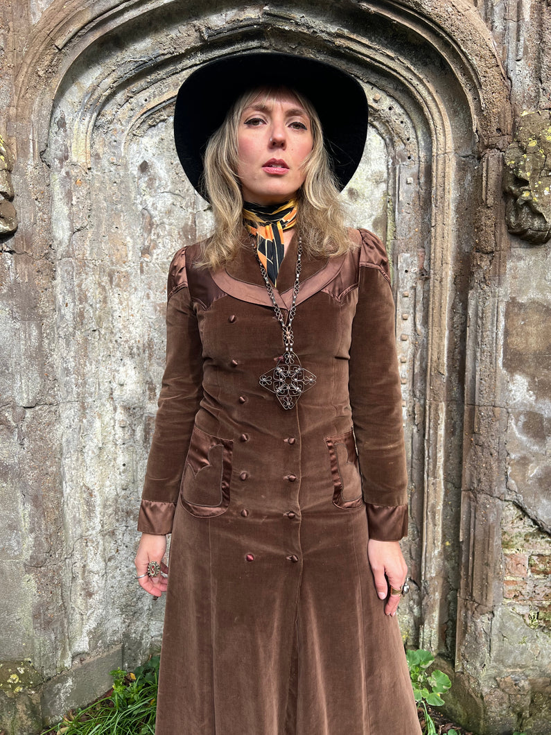 Hazy Dayz Crowther's Divine Chocolate Maxi Coat