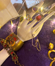 Hazy Dayz 70s Brass Enamel Butterfly Cuff