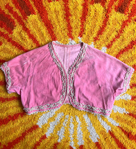 Hazy Dayz “Pink Moon” Antique Bolero Jacket