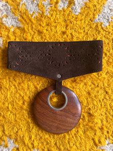 Hazy Dayz X JoJo Nouveau Wooden Disc Drop Choker