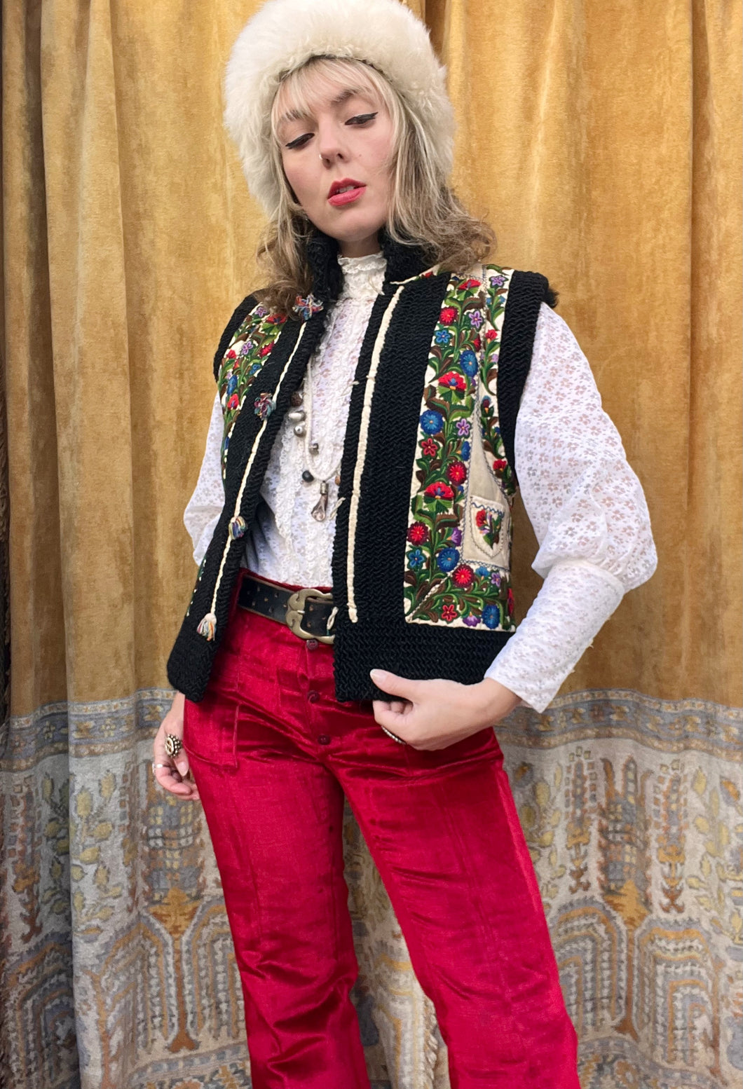 Hazy Dayz Antique Romanian Waistcoat