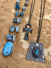 70s Egyptian Revival Scarab Necklace