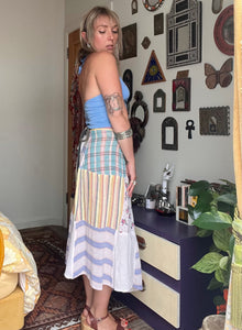 Hazy Dayz Patchwork Wrap Skirt