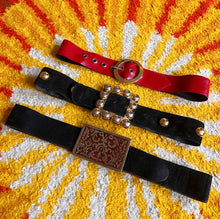 Hazy Dayz 60s Red Patent Disc Belt