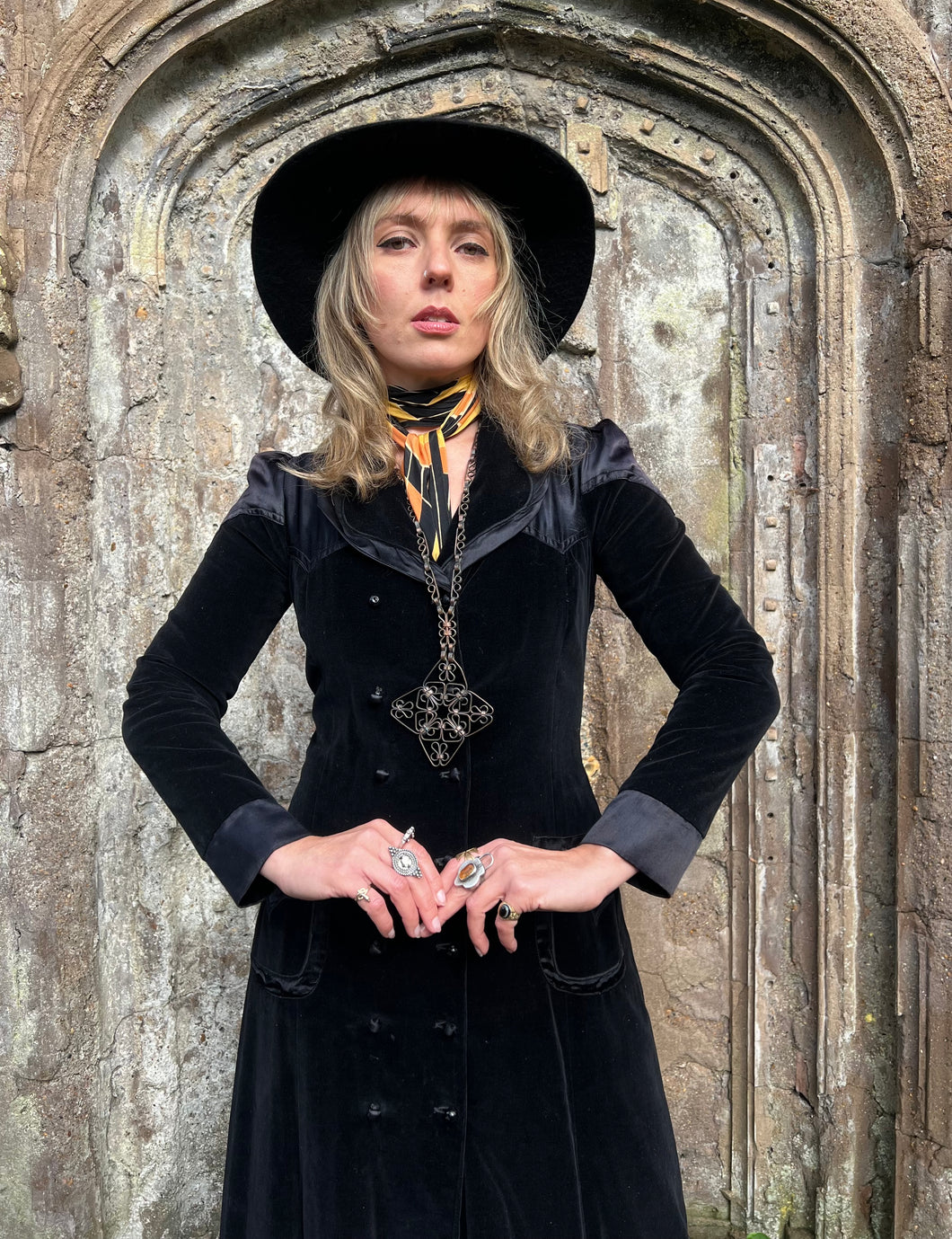 Hazy Dayz Crowther's Black Magic Maxi Coat