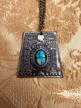 70s Egyptian Revival Scarab Necklace