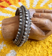 Hazy Dayz Antique Yemeni Cast Silver Cuff Bangle