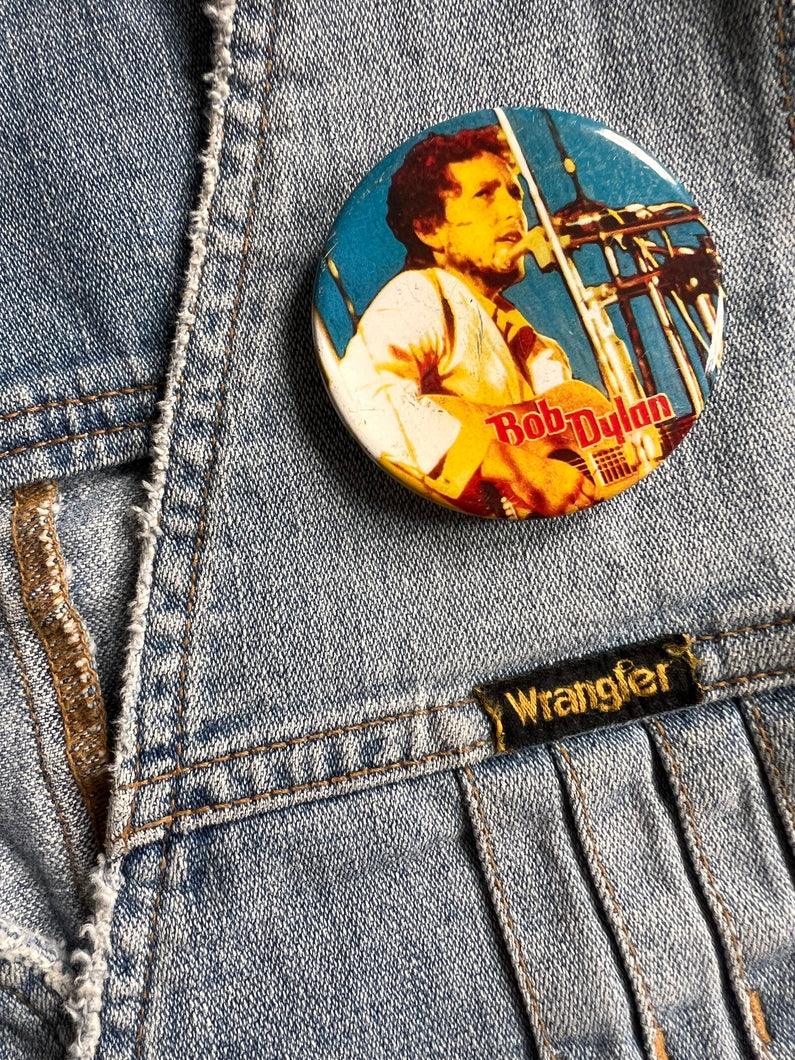Hazy Dayz 70s Bob Dylan Large Pin Badge