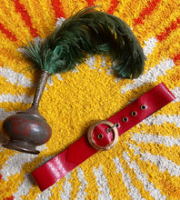 Hazy Dayz 60s Red Patent Disc Belt