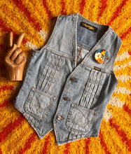 Hazy Dayz Wrangler Distressed Denim Waistcoat