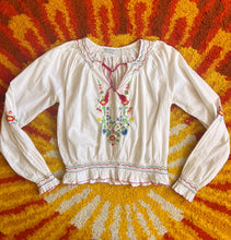 Hazy Dayz “Rose Garden” Embroidered Blouse