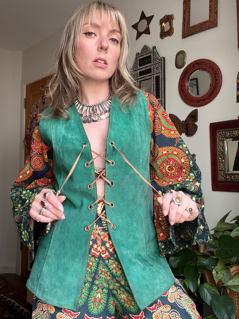 Hazy Dayz “Emerald Eyes”Waistcoat