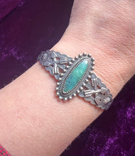 Hazy Dayz Navajo Stirling Silver Turquoise Cuff
