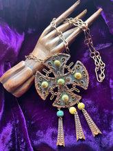 Hazy Dayz Rare 60s Casa Maya Mexican modernist statement necklace