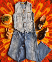 Hazy Dayz Wrangler Distressed Denim Waistcoat