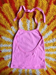 Hazy Dayz 70s Deadstock Halter Crop Top