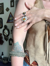 Hazy Dayz Antique Yemeni Cast Silver Cuff Bangle