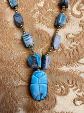 70s Egyptian Revival Scarab Necklace