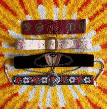 Hazy Dayz 70s Poinsettia Fabric Belt