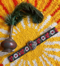 Hazy Dayz 70s Poinsettia Fabric Belt