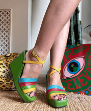 Hazy Dayz "She's a Rainbow" Platform Shoes