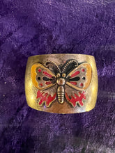Hazy Dayz 70s Brass Enamel Butterfly Cuff