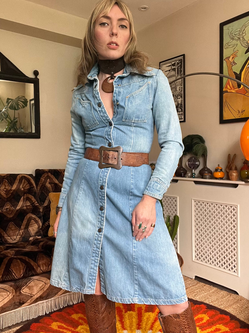 Hazy Dayz Landlubber Washed Denim Dress