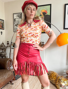 Hazy Dayz Red House Skirt