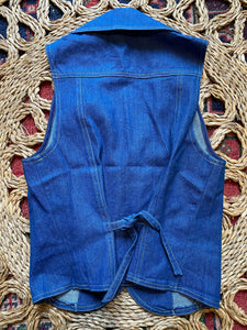 Hazy Dayz 70s Deadstock blue jean baby waistcoat top